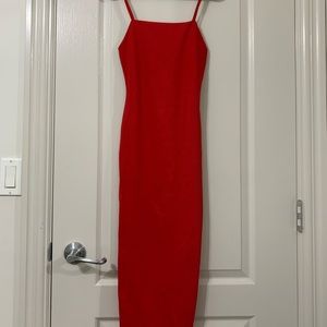 MIDI red dress size 2